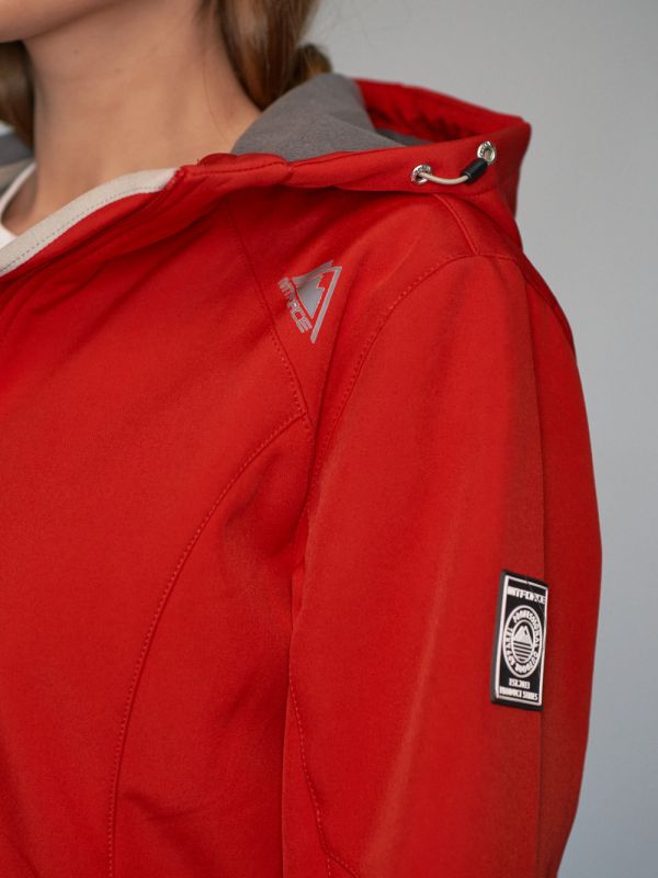 Women's windbreaker MTFORCE large size red 22335Kr